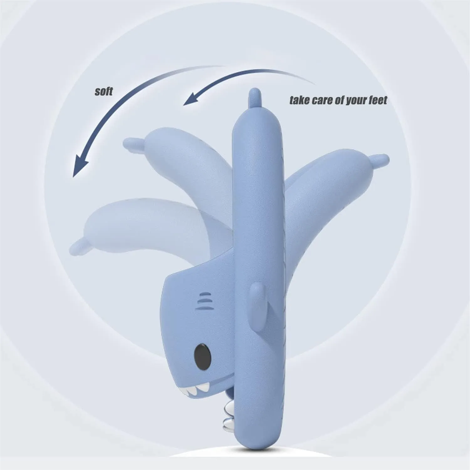 LELEBEAR Sharklas Originales Kids, Sharky Chanclas,Kids Shark Slides,Summer Cloud Shark Slippers Non-Slip Open Toe Sandals