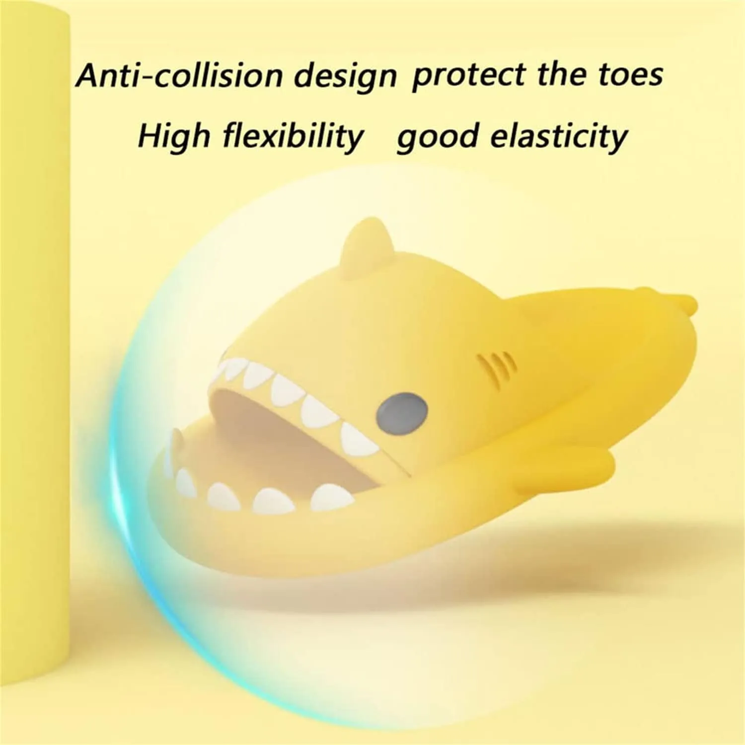 LELEBEAR Sharklas Originales Kids, Sharky Chanclas,Kids Shark Slides,Summer Cloud Shark Slippers Non-Slip Open Toe Sandals