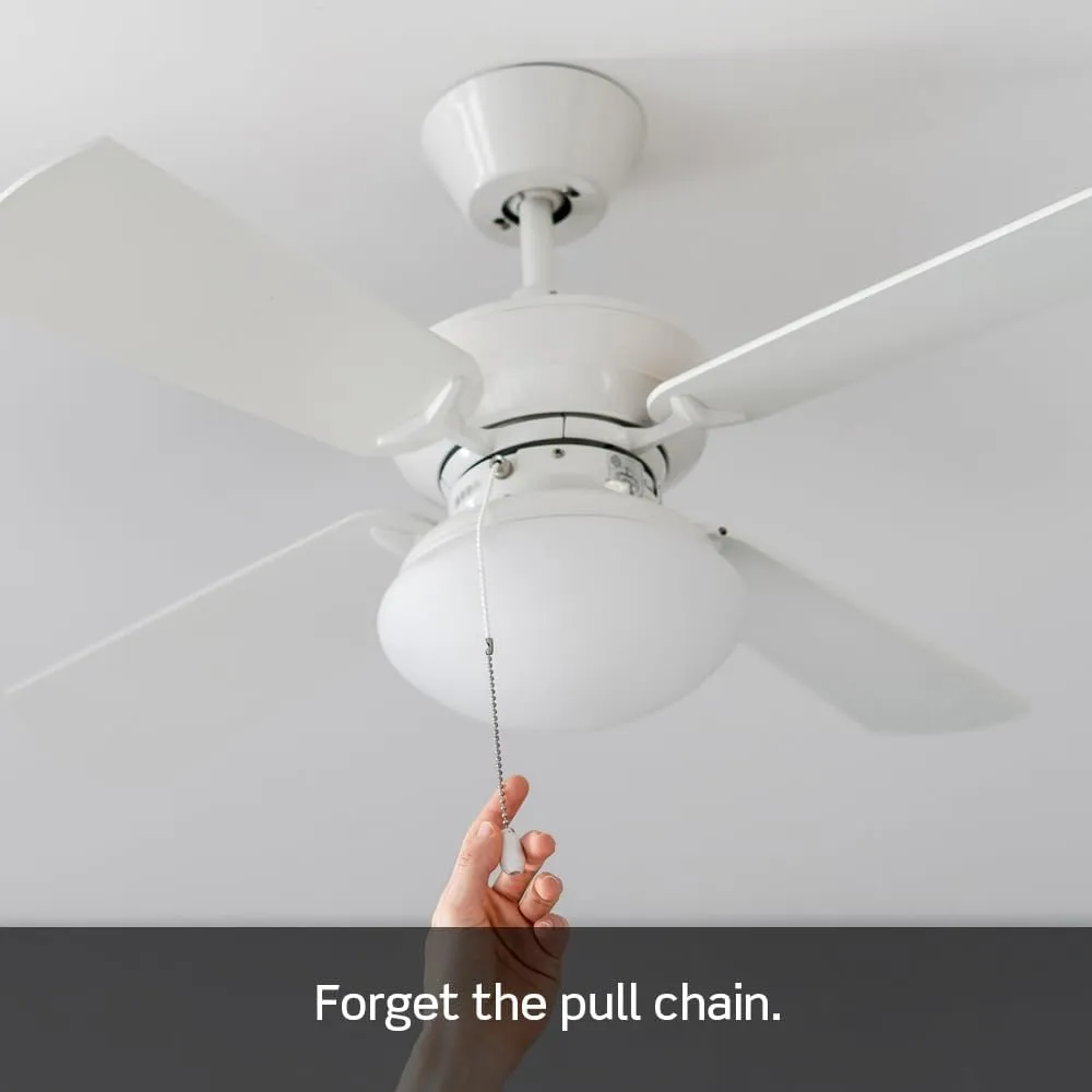Leviton Decora Slide Ceiling Fan Wall Switch, Quiet 3-Speed Fan Control, 1.5 Amps, DSF01-10Z, White with Ivory and Light Almond Faceplates