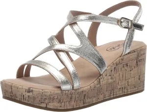 LifeStride Women's Bailey Strappy Platform Wedge Sandals