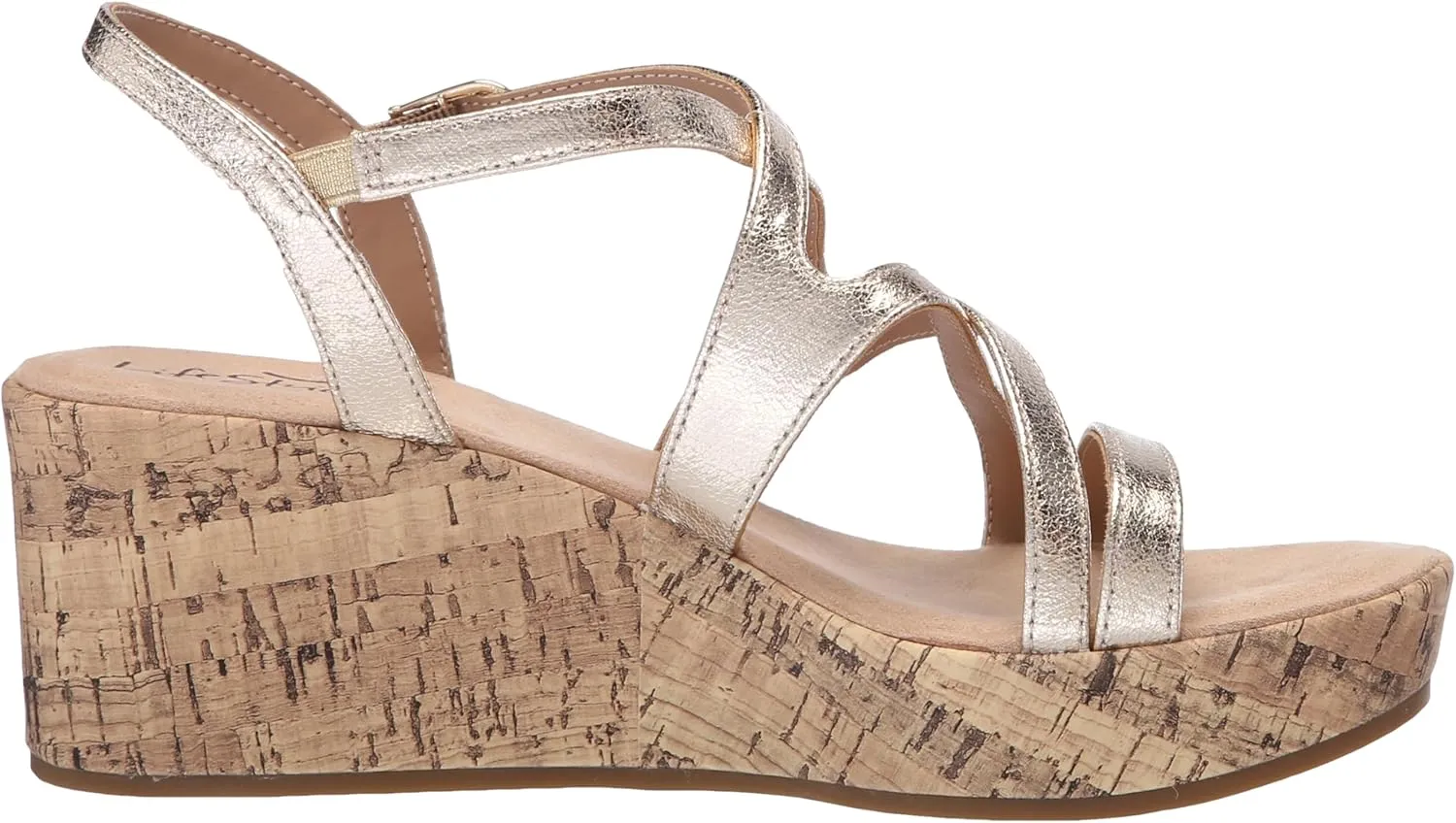 LifeStride Women's Bailey Strappy Platform Wedge Sandals