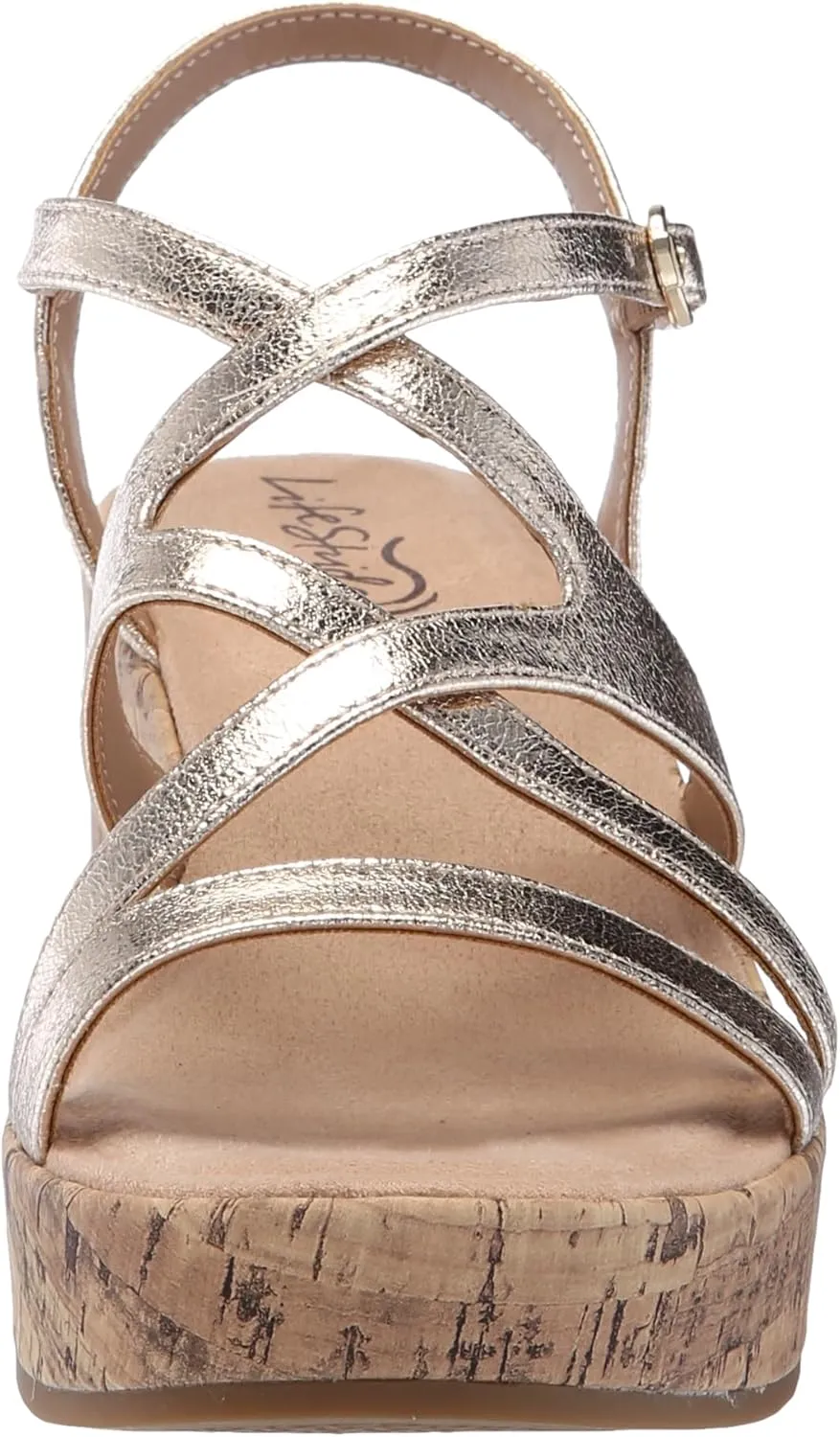 LifeStride Women's Bailey Strappy Platform Wedge Sandals