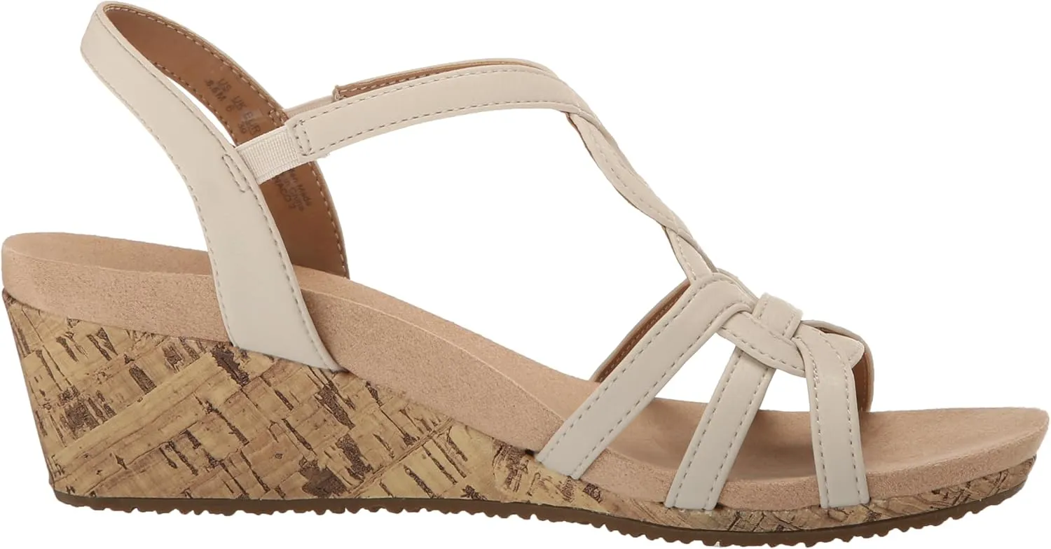LifeStride Women's Monaco 2 Strappy Wedge Sandals