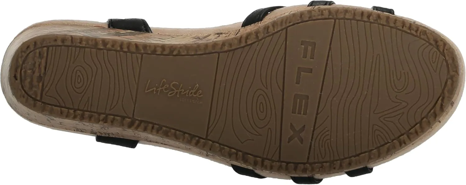 LifeStride Women's Monaco 2 Strappy Wedge Sandals