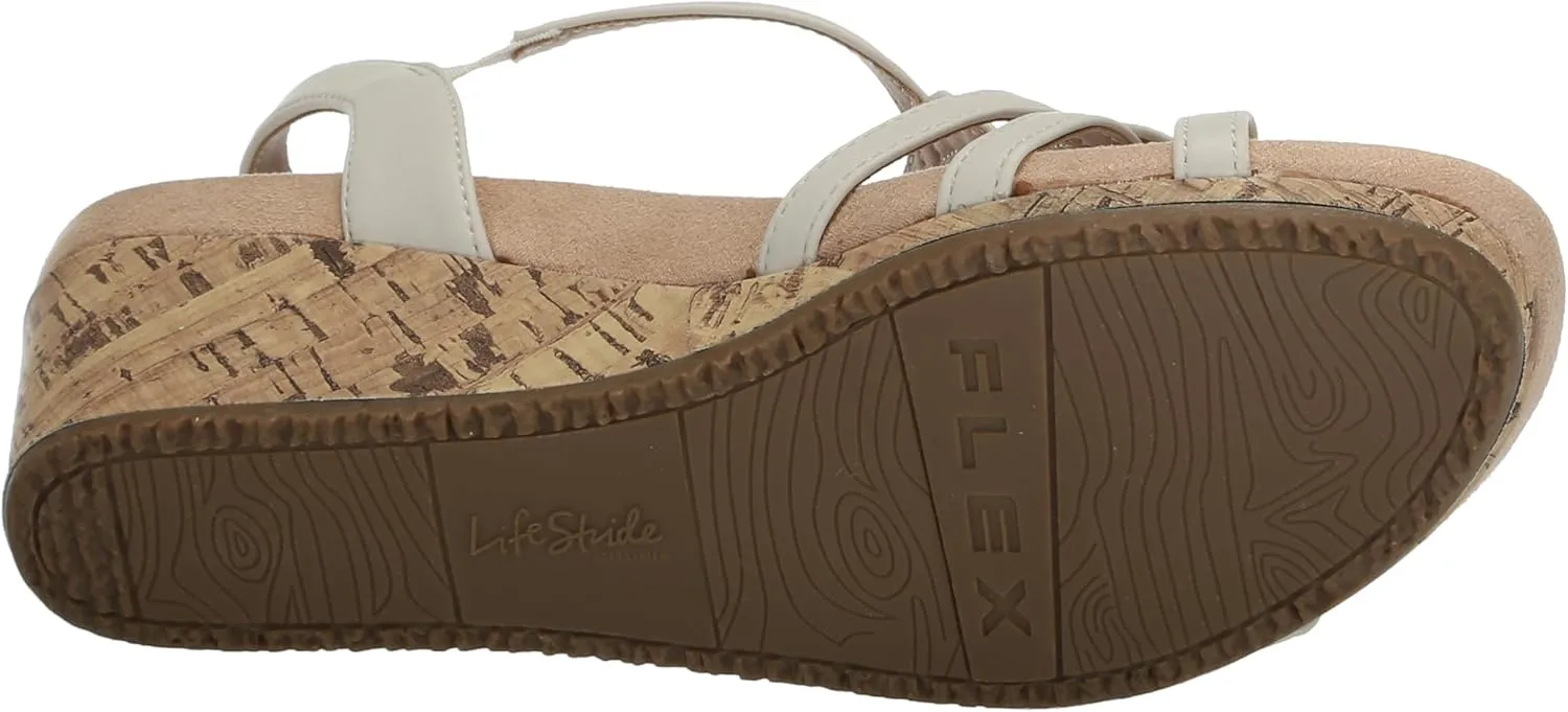 LifeStride Women's Monaco 2 Strappy Wedge Sandals