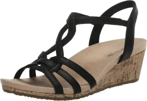LifeStride Women's Monaco 2 Strappy Wedge Sandals