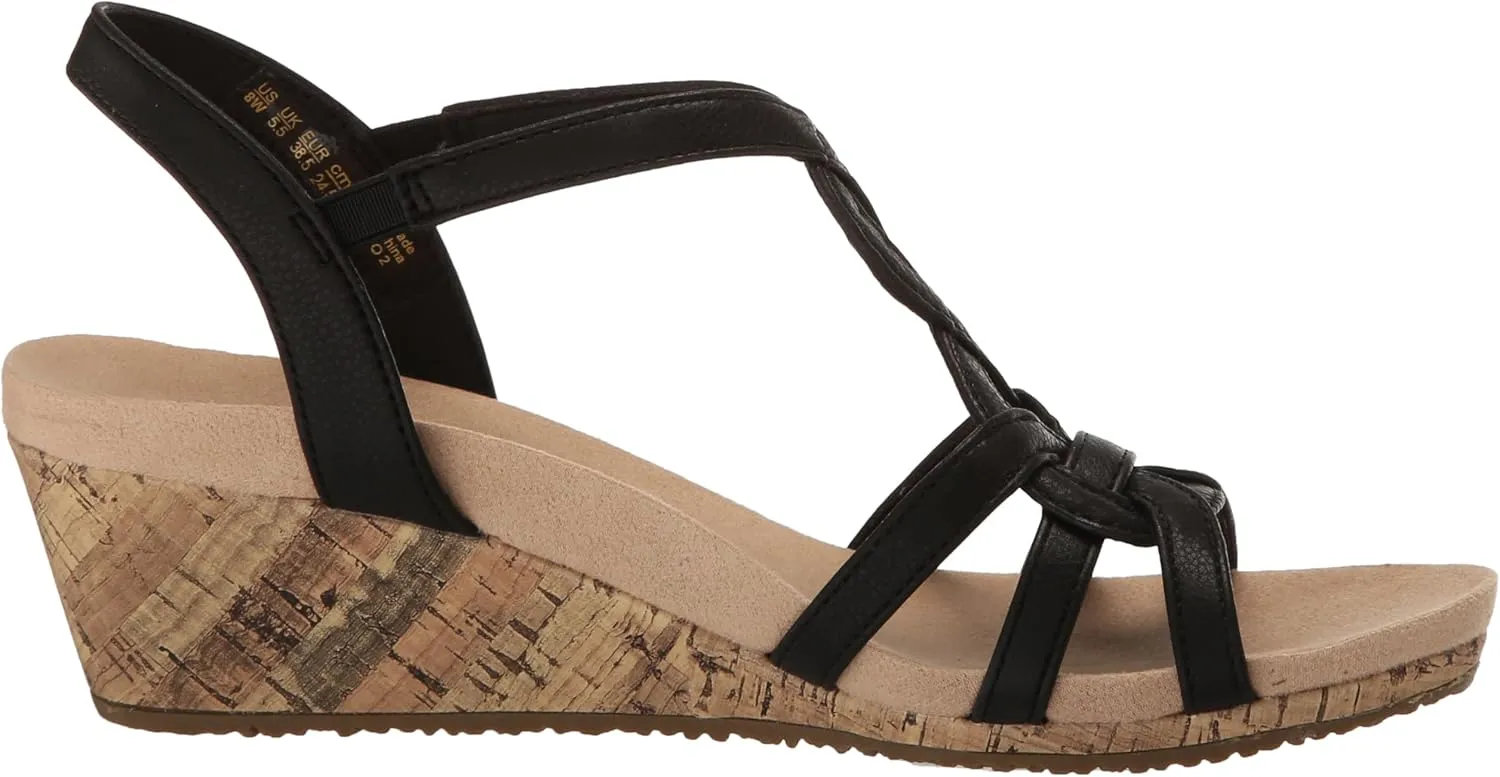 LifeStride Women's Monaco 2 Strappy Wedge Sandals