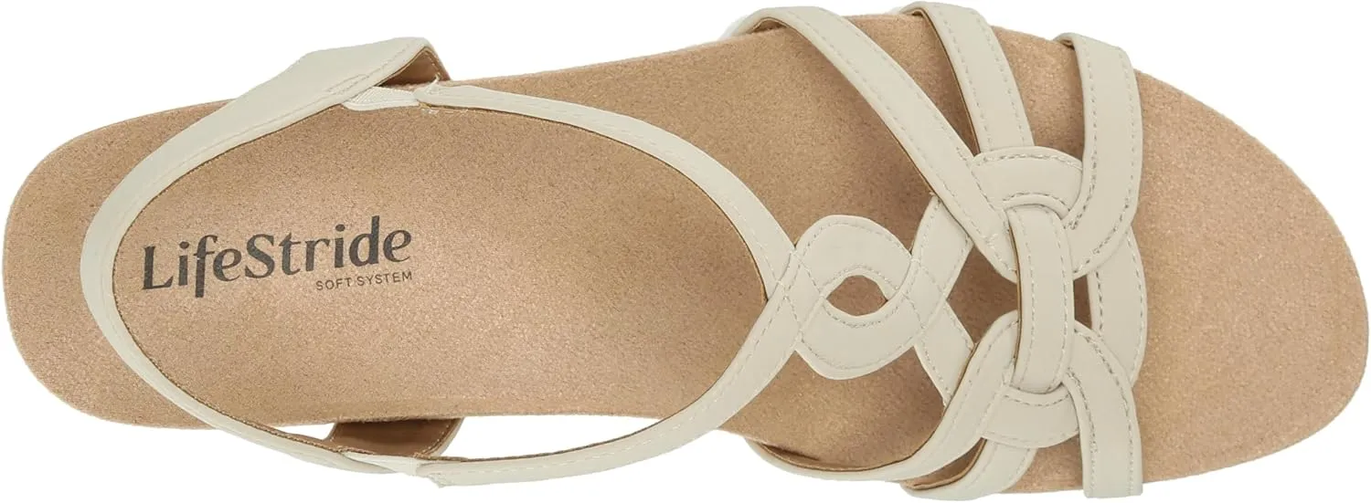 LifeStride Women's Monaco 2 Strappy Wedge Sandals