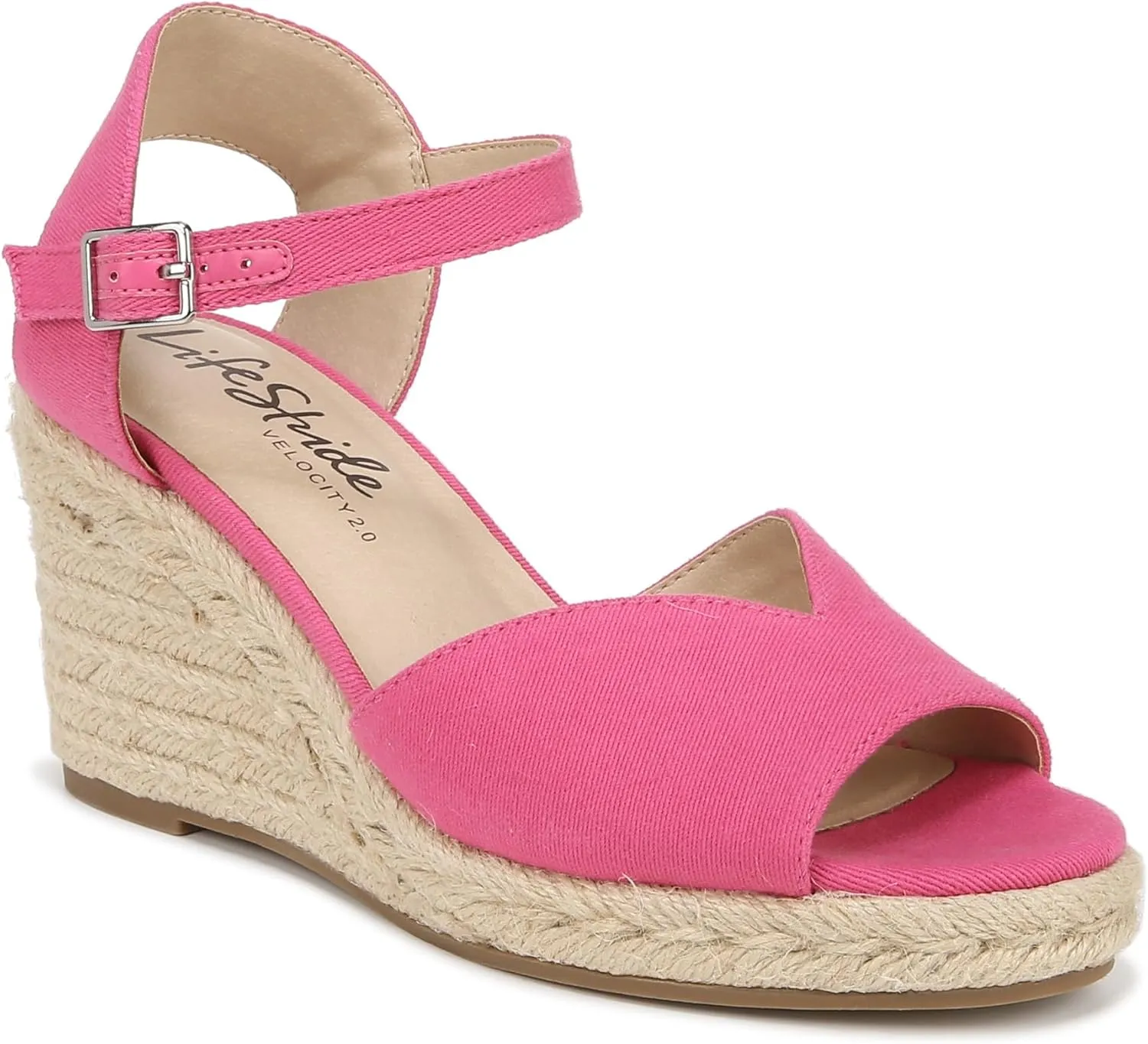 LifeStride Women's Tess Wedge Espadrille Sandals