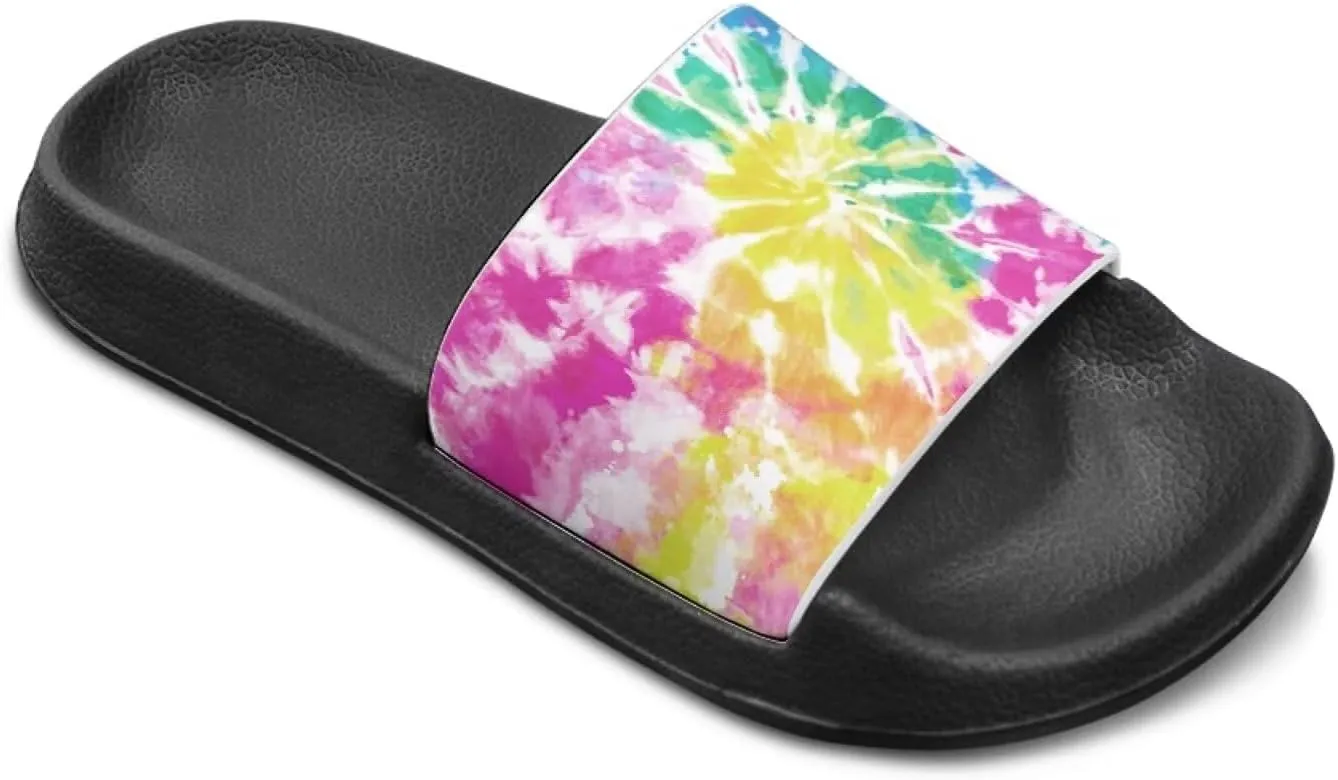 Lightweight Shower Slippers Flame Print Kids Sandals Boys Girls Suitable for Indoor Play Fashioned Outdoor