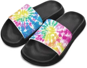 Lightweight Shower Slippers Flame Print Kids Sandals Boys Girls Suitable for Indoor Play Fashioned Outdoor