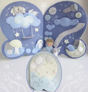 Little Milo's Dreamland Quiet Book Sewing Pattern