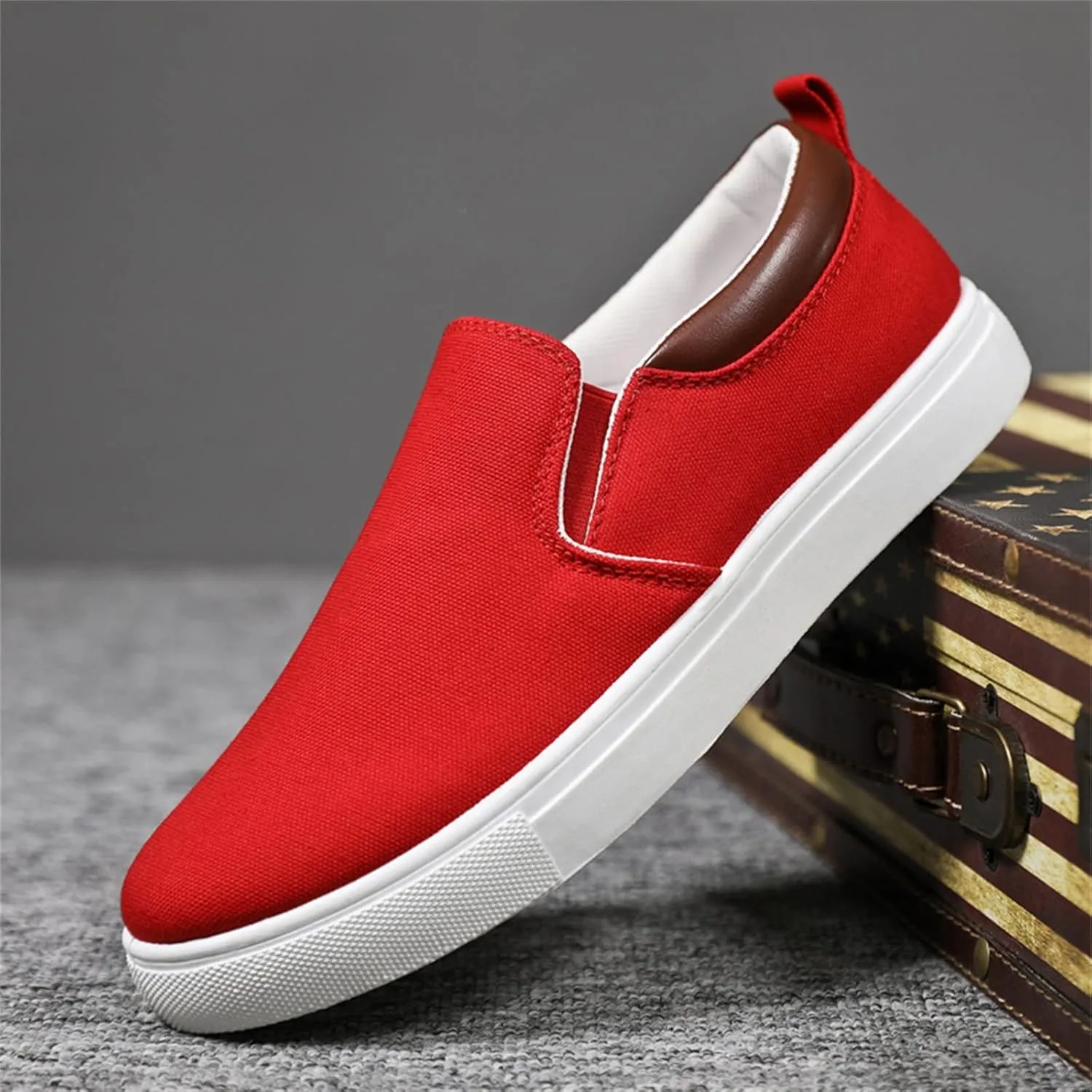 Loafers for Men Casual Slip On Shoes Comfortable Boat Shoes Fashion Flat Walking Shoes with Anti Slip Sole