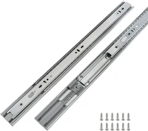 LONTAN 2 Pairs 18 Inch Soft Close Drawer Slides, 18 inch Heavy Duty Drawer Slides Full Extension Ball Bearing Side Mount Slides for Dresser, Kitchen 100lb Capacity Drawer Runners