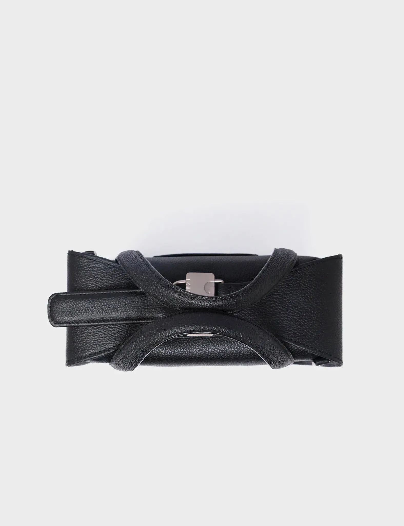 Look Up 👀 Benji Medium Crossbody Black Leather Bag