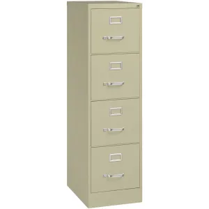 Lorell Vertical File, 22" Deep, Comm, 4-Dwr, 15"x22"x52", PY