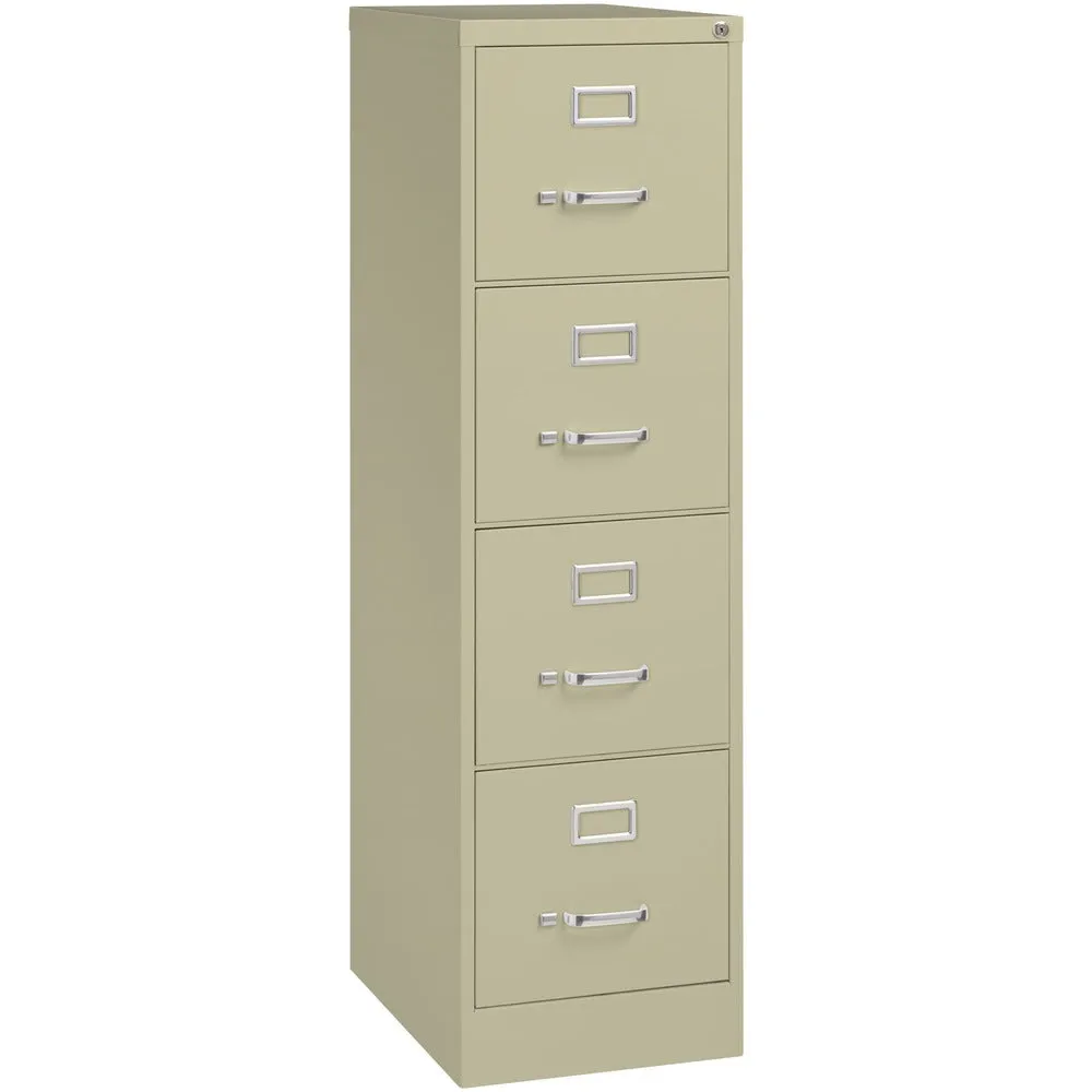 Lorell Vertical File, 22" Deep, Comm, 4-Dwr, 15"x22"x52", PY