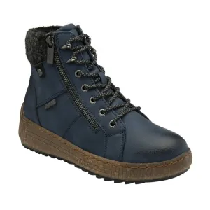Lotus Penrithe Women's Lace Up / Zip Up Ankle Boot Blue