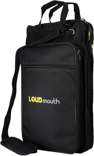 LOUDmouth Professional Drumstick Mallet Bag, Large Capacity | Wide Percussion Deluxe Drum Stick Holder Case