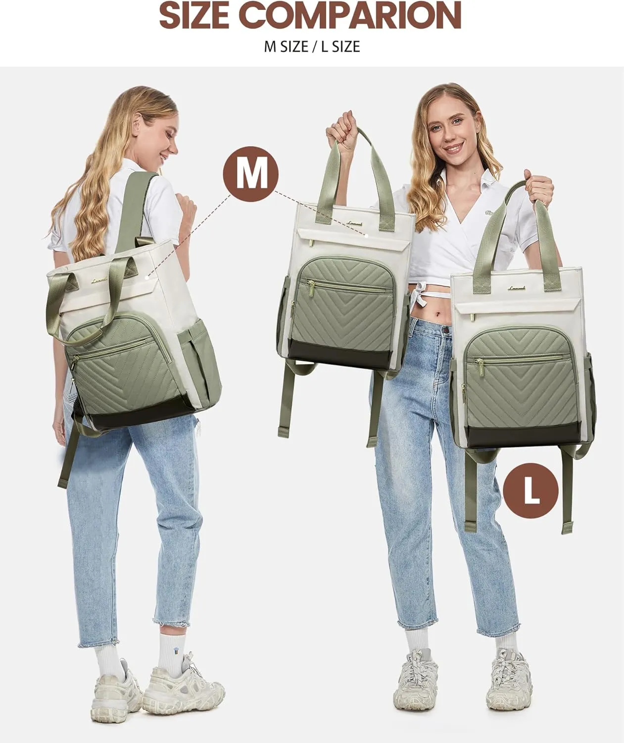 LOVEVOOK Laptop Backpack for Women, 15.6 Inch Work Laptop Bag Teacher Nurse Backpack, Wide Open Travel Tote Backpack Purse Business Computer Daypack
