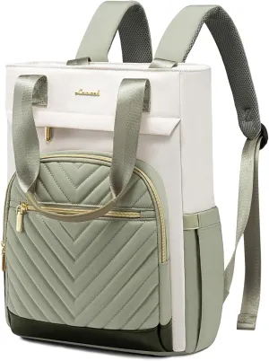 LOVEVOOK Laptop Backpack for Women, 15.6 Inch Work Laptop Bag Teacher Nurse Backpack, Wide Open Travel Tote Backpack Purse Business Computer Daypack