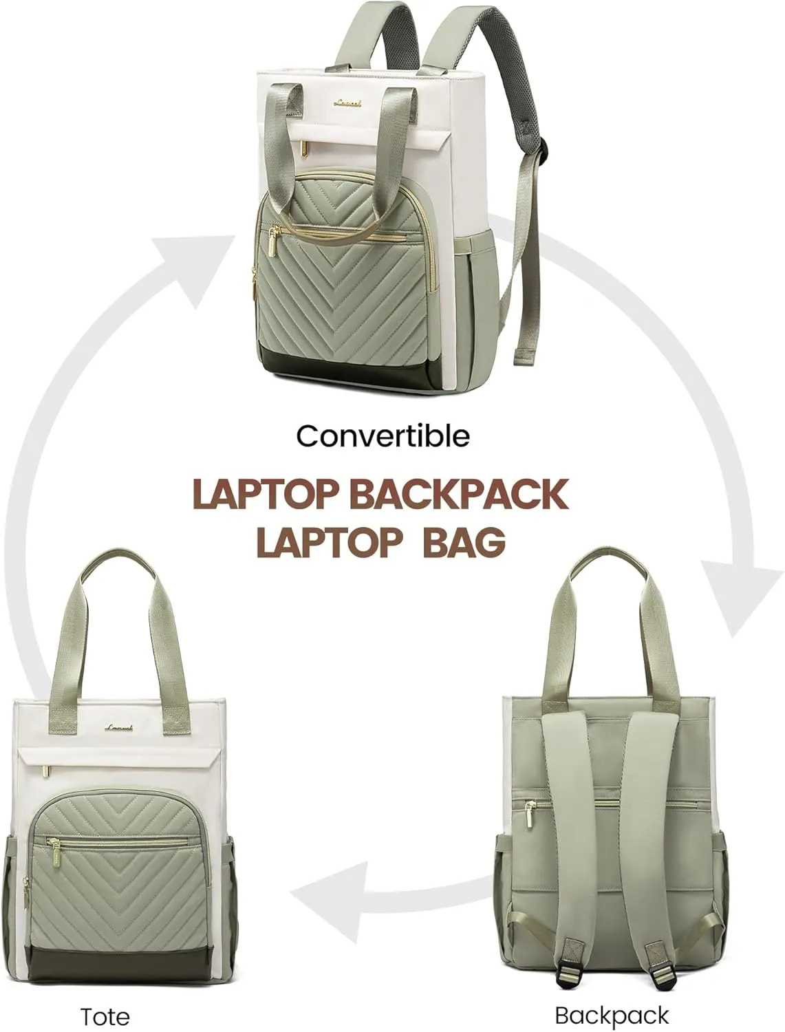 LOVEVOOK Laptop Backpack for Women, 15.6 Inch Work Laptop Bag Teacher Nurse Backpack, Wide Open Travel Tote Backpack Purse Business Computer Daypack