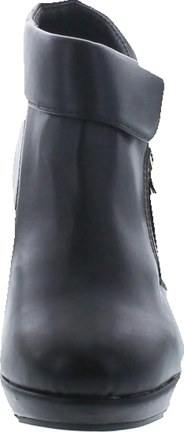 Lucky Top BESTON Stella-6K Girls Platform Wedge Fold Over Ankle Boots Booties