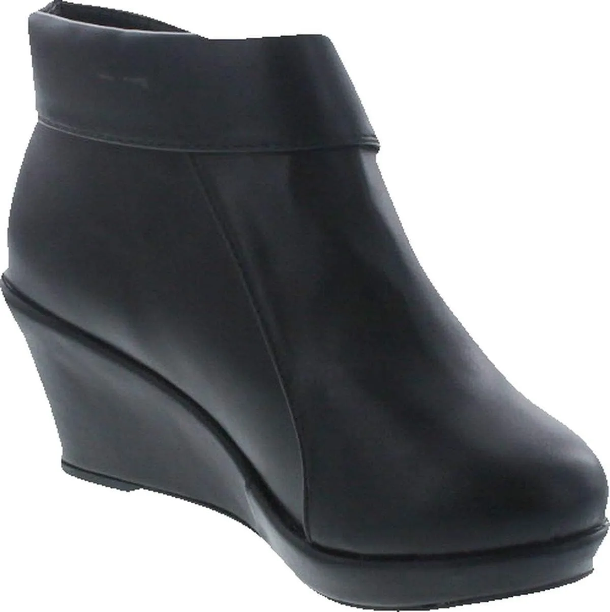 Lucky Top BESTON Stella-6K Girls Platform Wedge Fold Over Ankle Boots Booties
