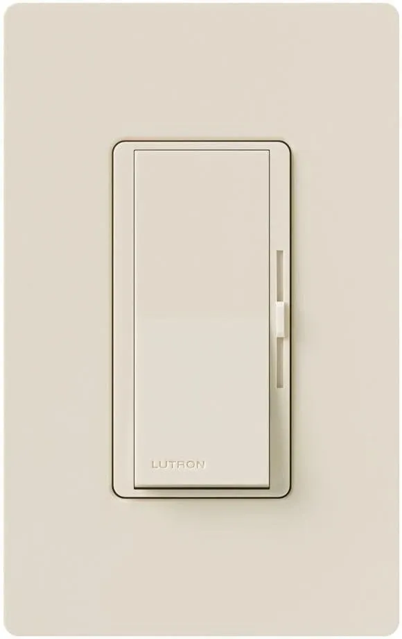 Lutron Diva Quiet 3-Speed Fan Control, 1.5 Amp Single Pole/3-Way with Wallplate, DVWFSQ-FH-LA, Light Almond