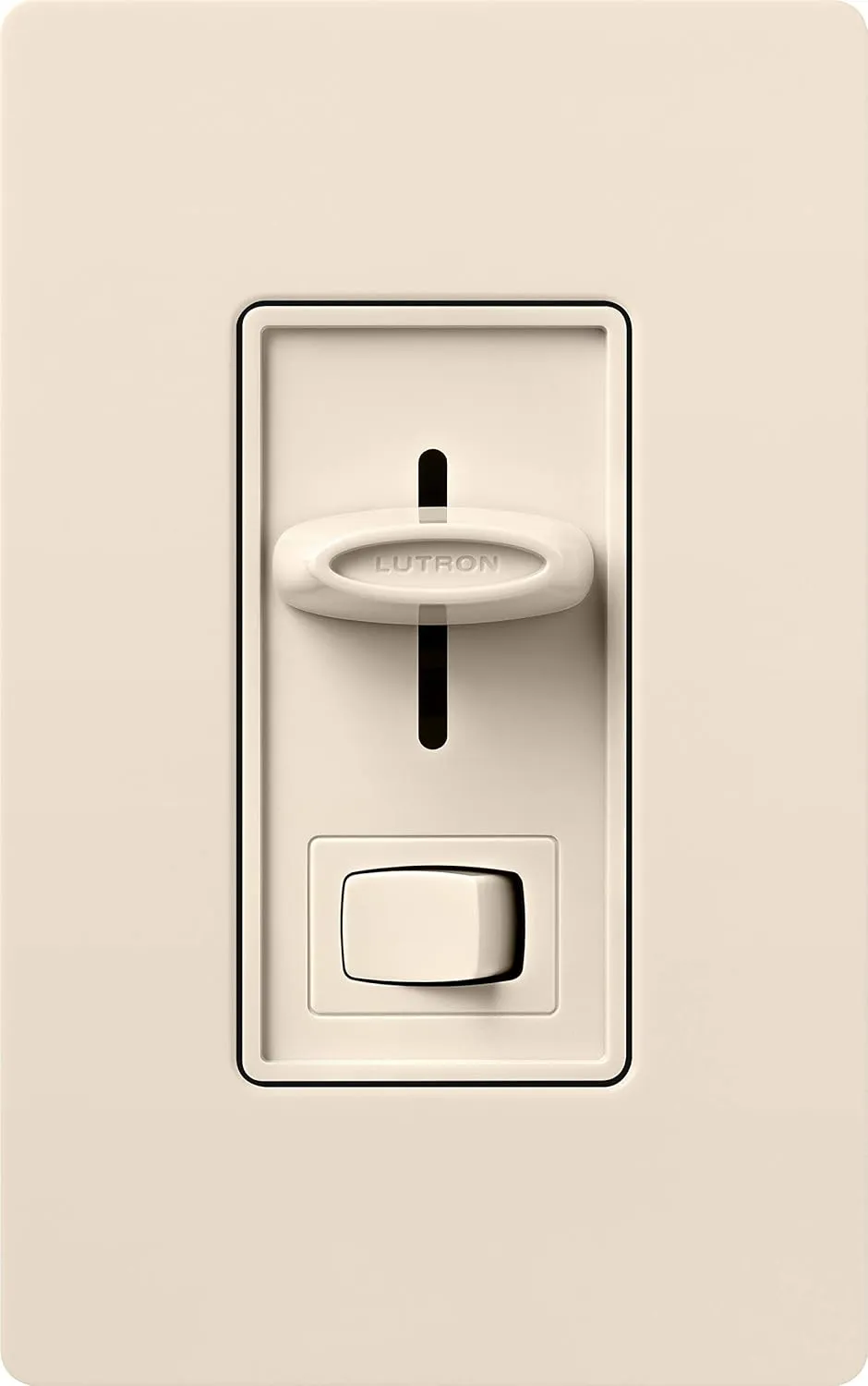 Lutron SFSQ-LF-LA Skylark 1.5 Amp Single-Pole 3-Speed Slide-to-off Fan and Light Control, Light Almond