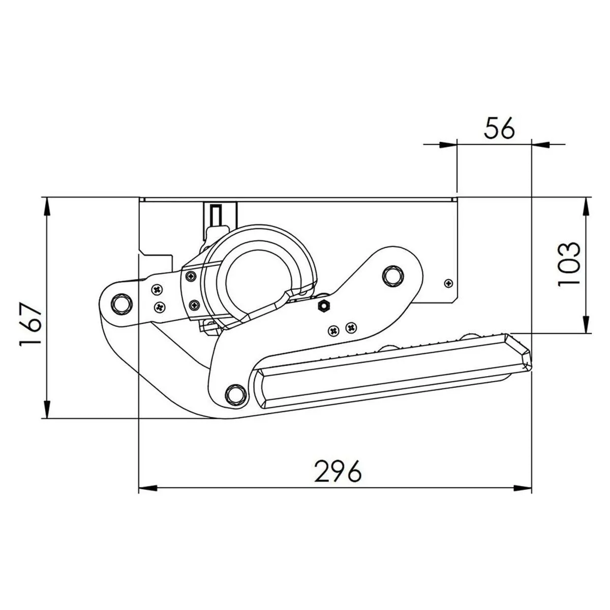 Manual 500mm Step with Seesaw Motion - Manual Motorhome Step with Seesaw Motion