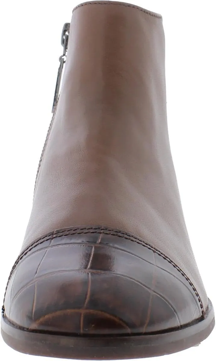 Marc Joseph New York Women's Leather Made in Brazil Ankle Zip Up Bootie Boot