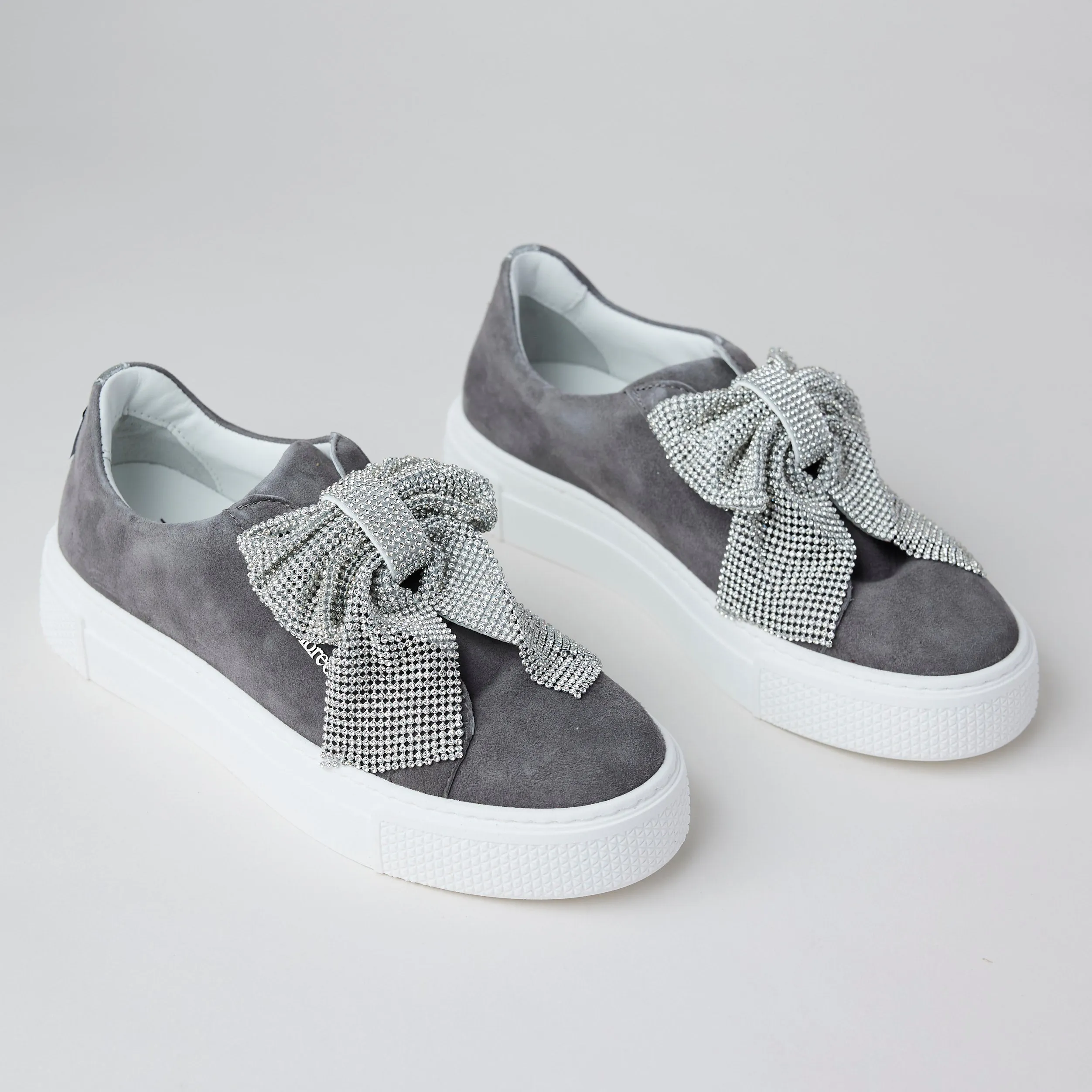 Marco Moreo Grey Suede Leather Slip-On Shoes