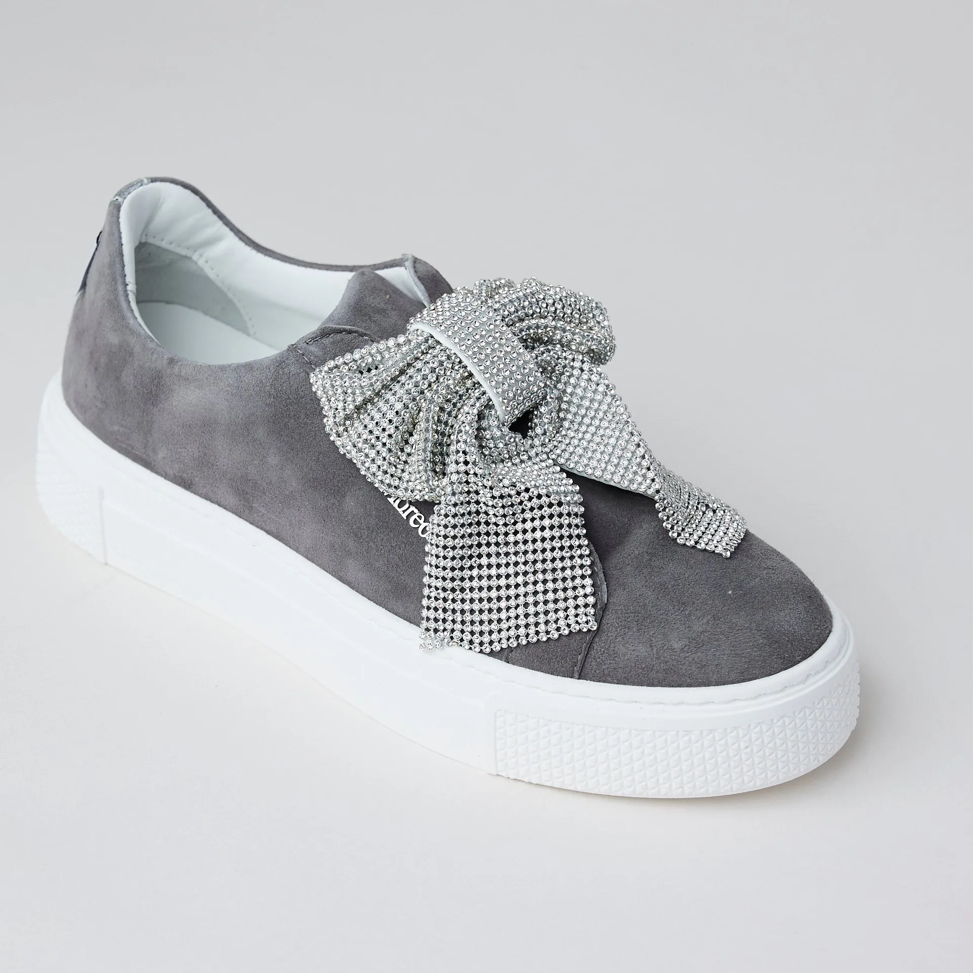 Marco Moreo Grey Suede Leather Slip-On Shoes