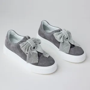 Marco Moreo Grey Suede Leather Slip-On Shoes