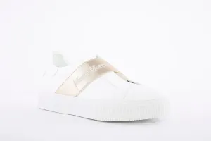 MARCO MOREO - Slip On Band Trainer - White/Gold