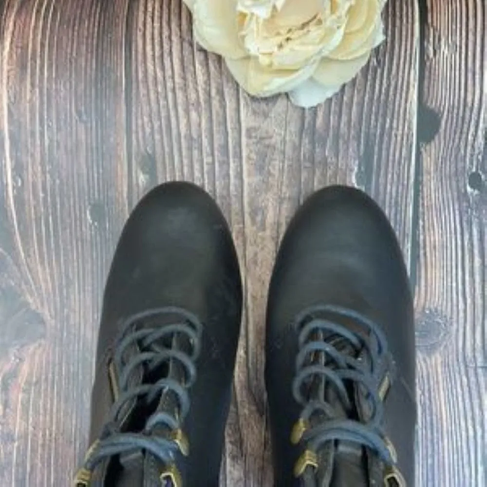Material Girl Black Rheta Ankle Boots 9.5M