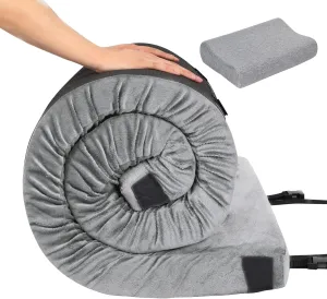 Memory Foam Camping Mattress | Potable Backpacking Sleeping Pad W/Waterproof Cover & Carry Bag | Roll Up Cot Mattress for Floor, Travel,Camping | Kids, Single or Twin
