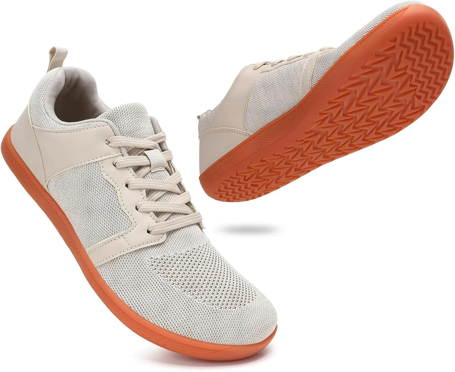 Men's Barefoot Shoes Wide Toe Walking Shoes Minimalist Cross-Trainer Shoes Zero Drop Sole Breathable Trail Running Sneakers