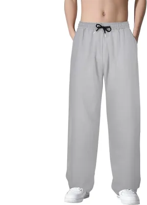 Men's Combat Cargo Pants Casual Linen Elasticated Waist Pant Summer Sweatpant Joggers Loose Hiking Jogger