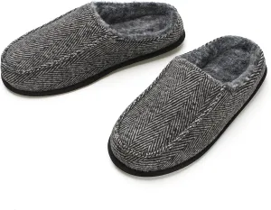 Men's House Slippers, Cozy Non-slip Home Shoes, Warm Comfy Indoor Outdoor Moccasin Slip Ons, Unique Christmas Gifts