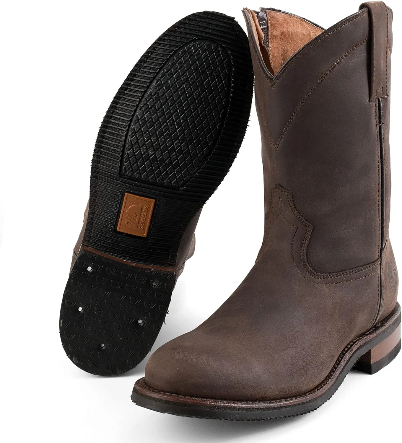 Men's Leather Zip Roper Boot Style 1677