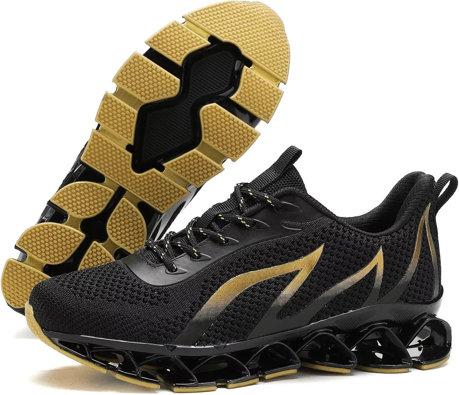 Mens Slip on Running Walking Shoes Blade Tennis Casual Fashion Sneakers Comfort Non Slip Work Sport Athletic Trainer