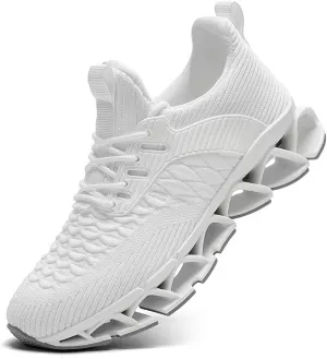 Mens Slip on Running Walking Shoes Blade Tennis Casual Fashion Sneakers Comfort Non Slip Work Sport Athletic Trainer
