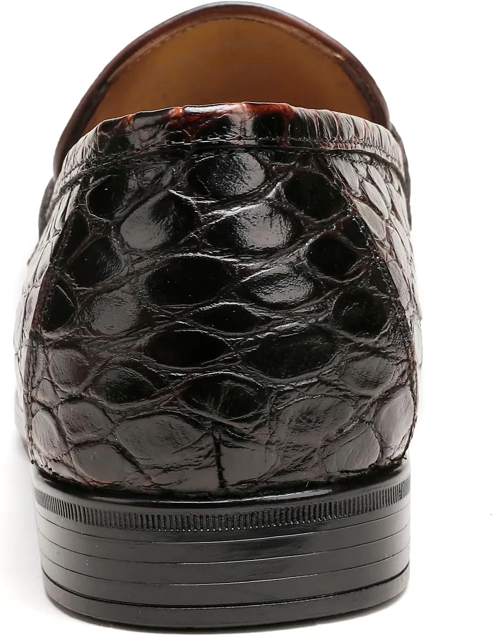 Men's Tassel Loafer Crocodile Printed Leather Dress Shoes for Mens Wedding Business Shoes Slip-on Dress Loafer