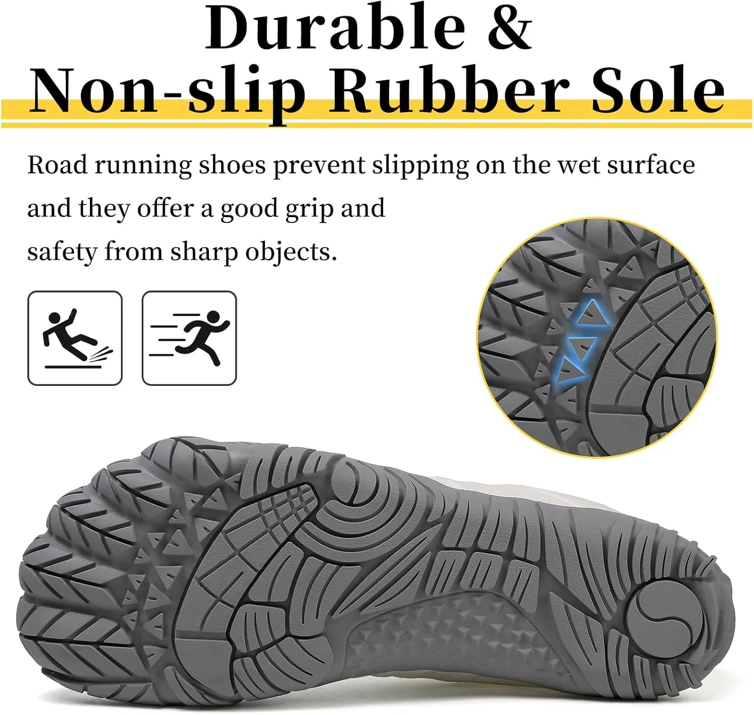 Mens Womens Barefoot Shoes Slip On Water Shoes with Wide Toe Box Zero Drop Design Minimalist Footwear ldeal for Walking Hiking and Grounding Activities