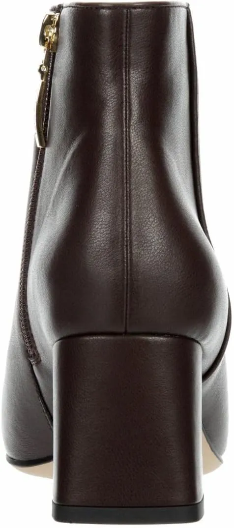 Michael By Michael Shannon Hope - Women's Faux Leather Zip-up Dress Ankle Boot