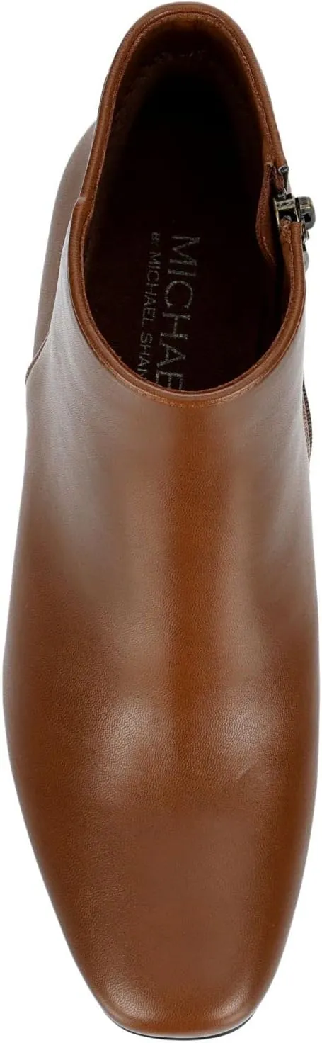 Michael By Michael Shannon Hope - Women's Faux Leather Zip-up Dress Ankle Boot