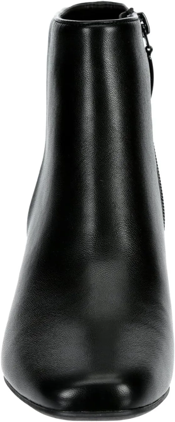 Michael By Michael Shannon Hope - Women's Faux Leather Zip-up Dress Ankle Boot