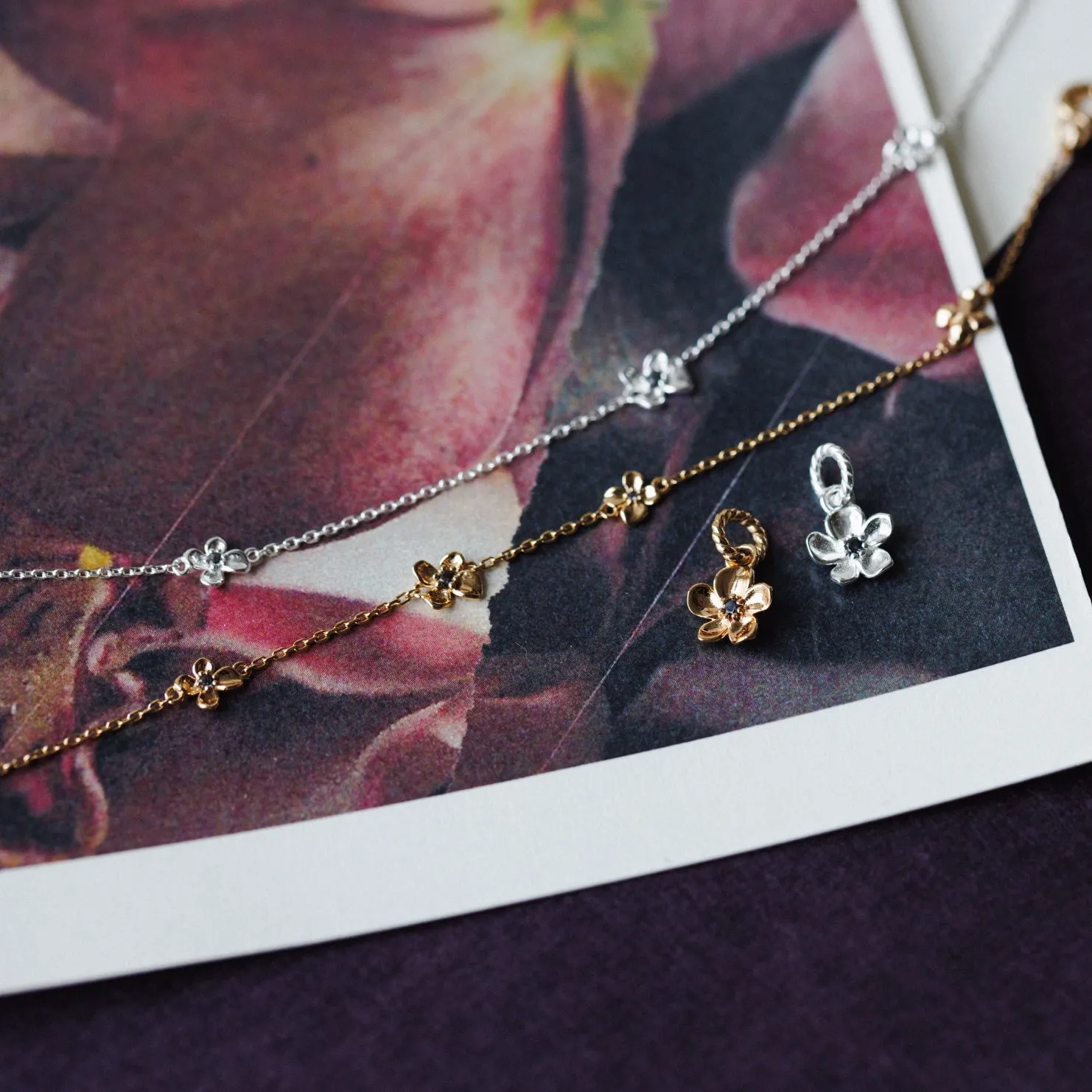Midnight Blossom Bracelet